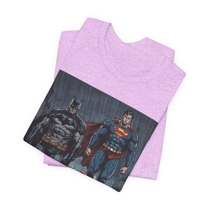Superhero Team Graphic Tee — Batman, Superman & The Flash