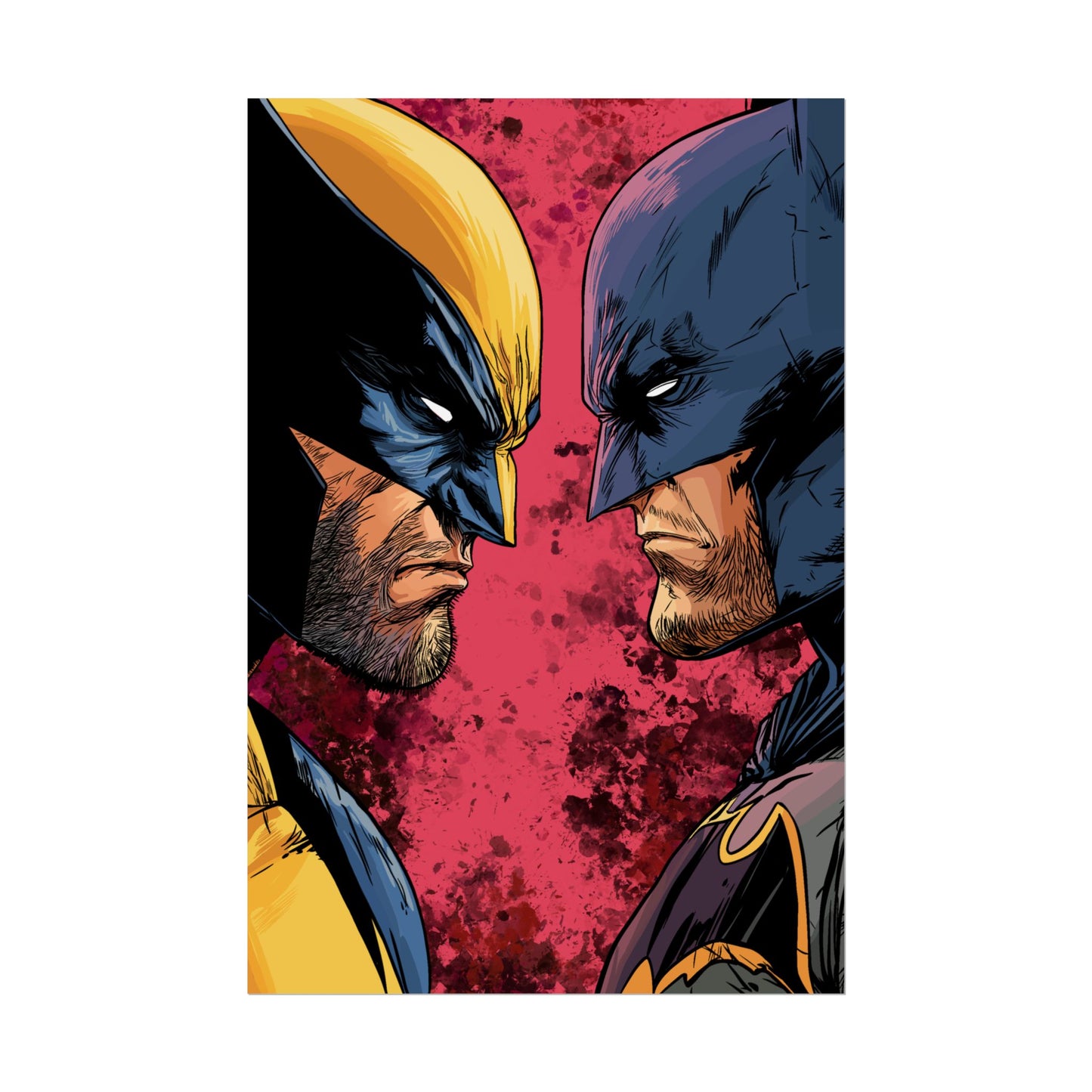 Batman vs Wolverine Rolled Poster