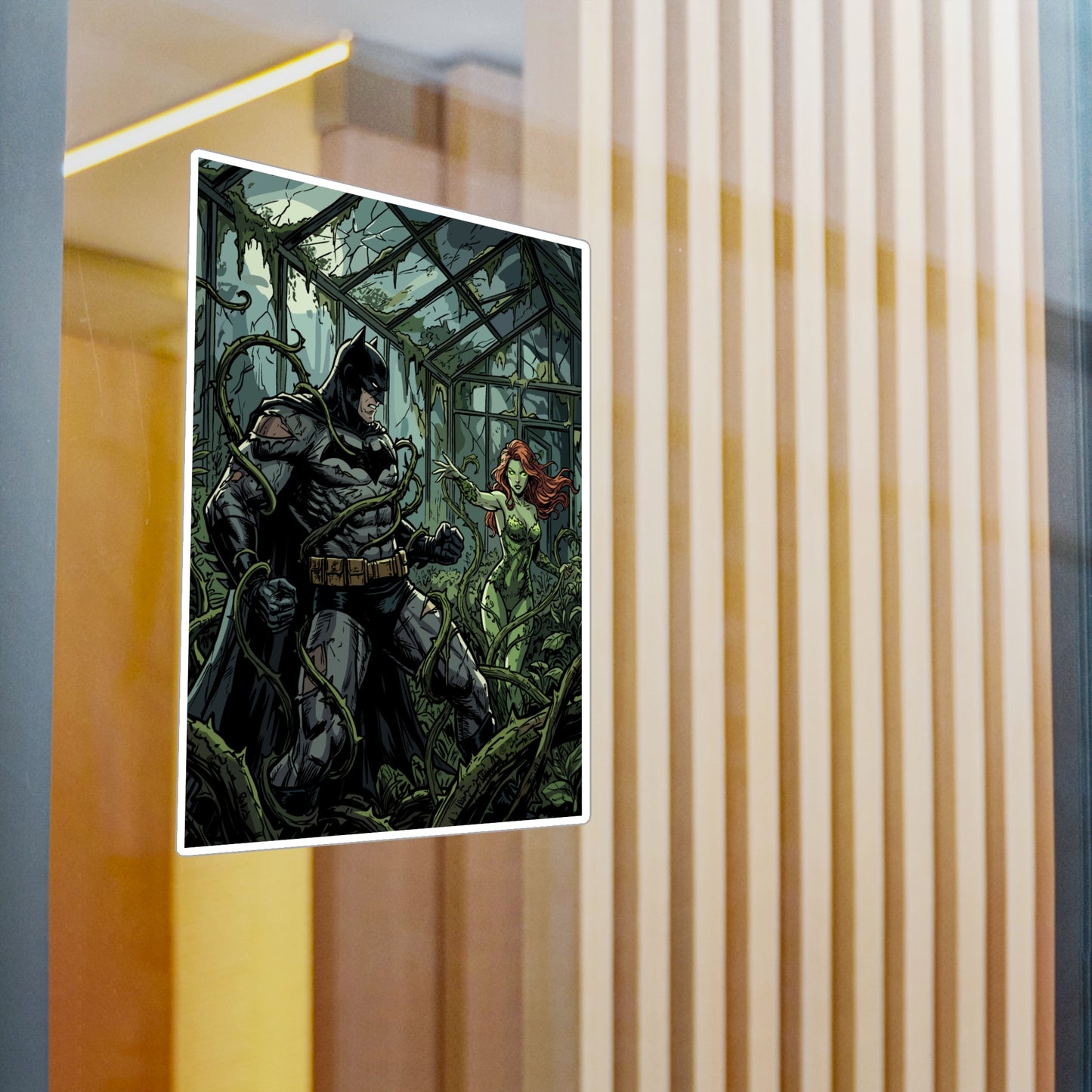 Batman & Poison Ivy Greenhouse Sticker