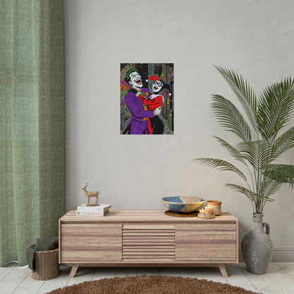 Joker & Harley Quinn Art Print
