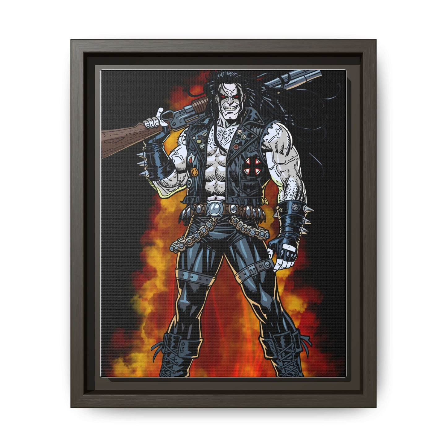 The Main Man Bounty Hunter - Framed Matte Canvas