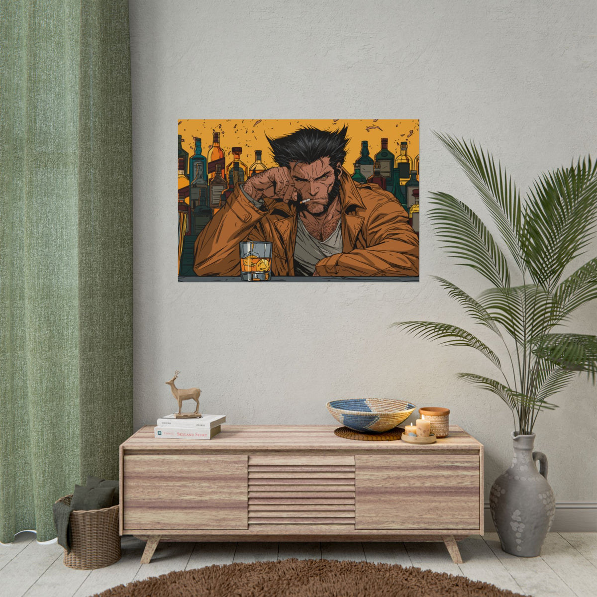 Wolverine Bar Scene Poster
