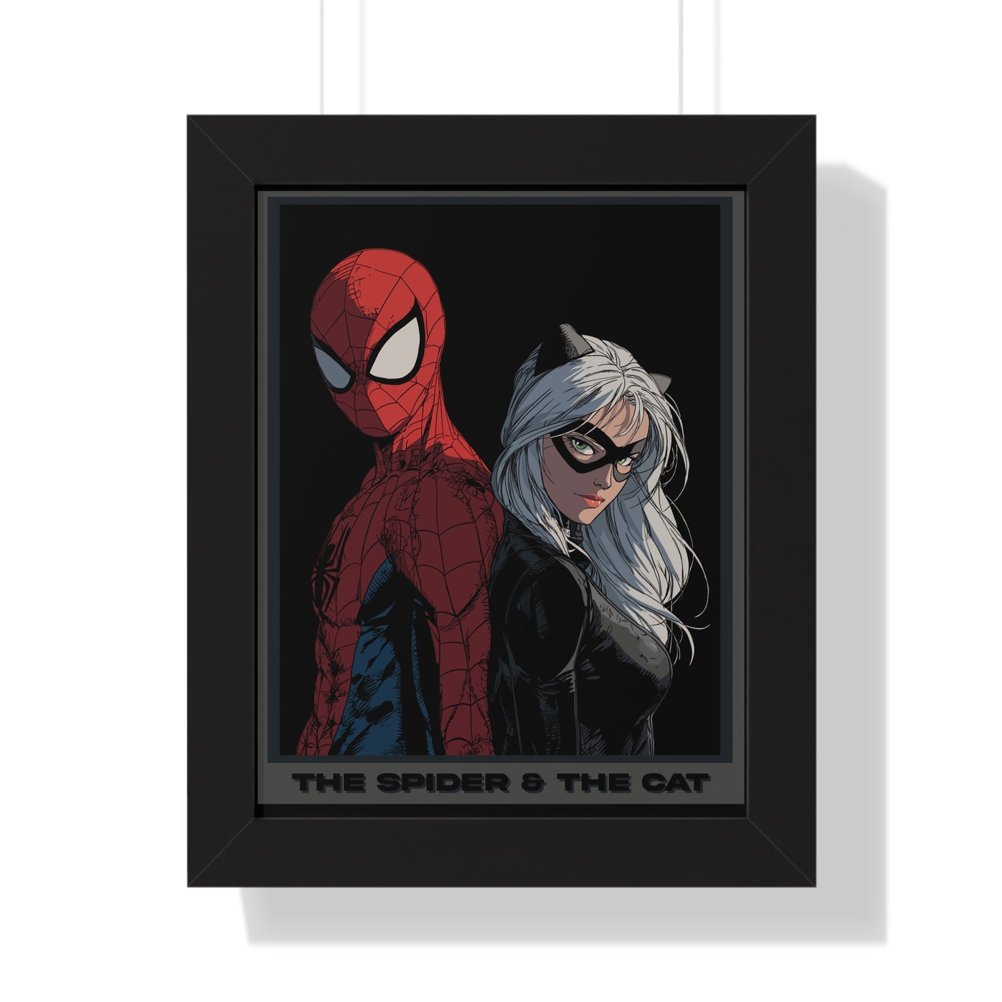 Spider & The Cat Framed Poster