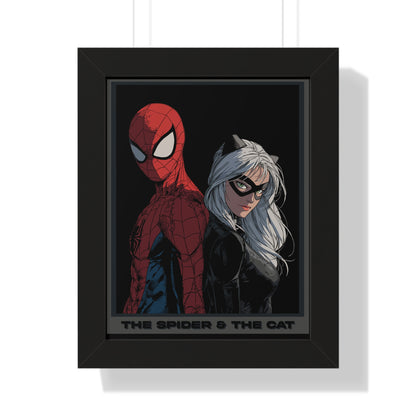 Spider & The Cat Framed Poster