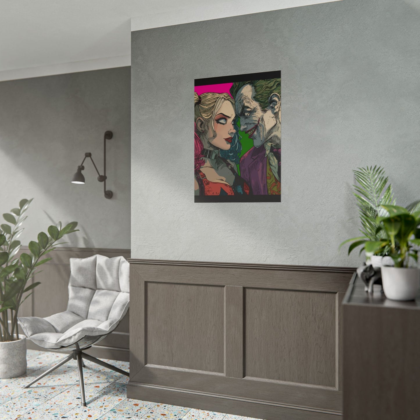 Harley Quinn & Joker Art Print