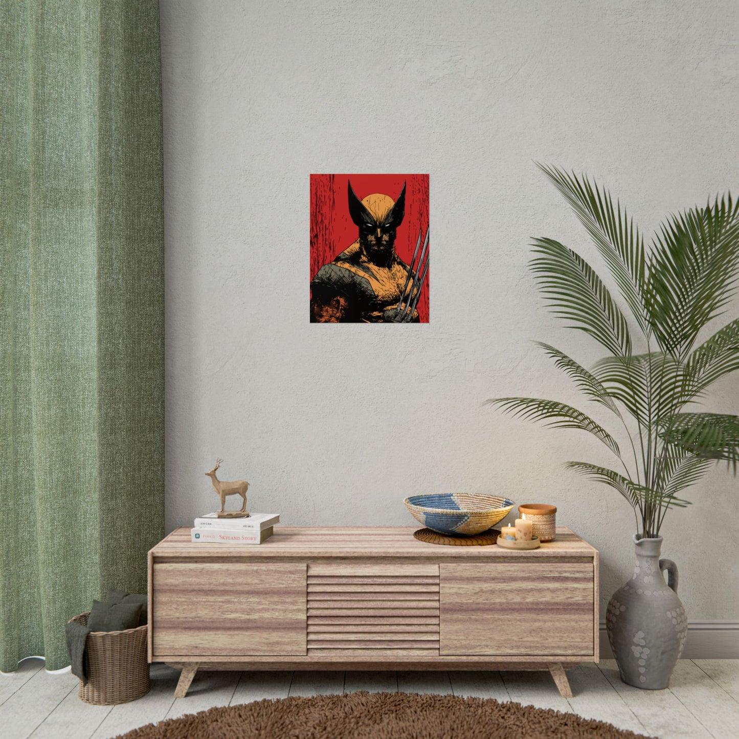 Wolverine Comic Art Poster