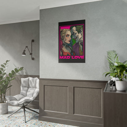 "Mad Love" Harley Quinn & Joker Comic Art Rolled Poster