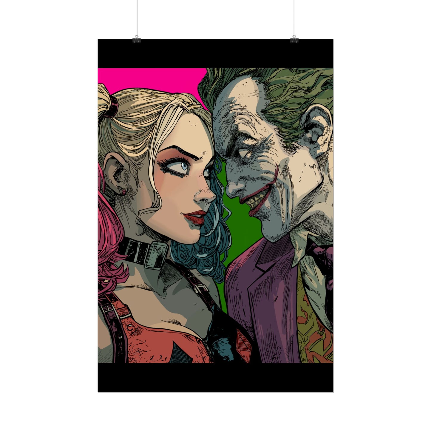 Harley Quinn & Joker Art Print