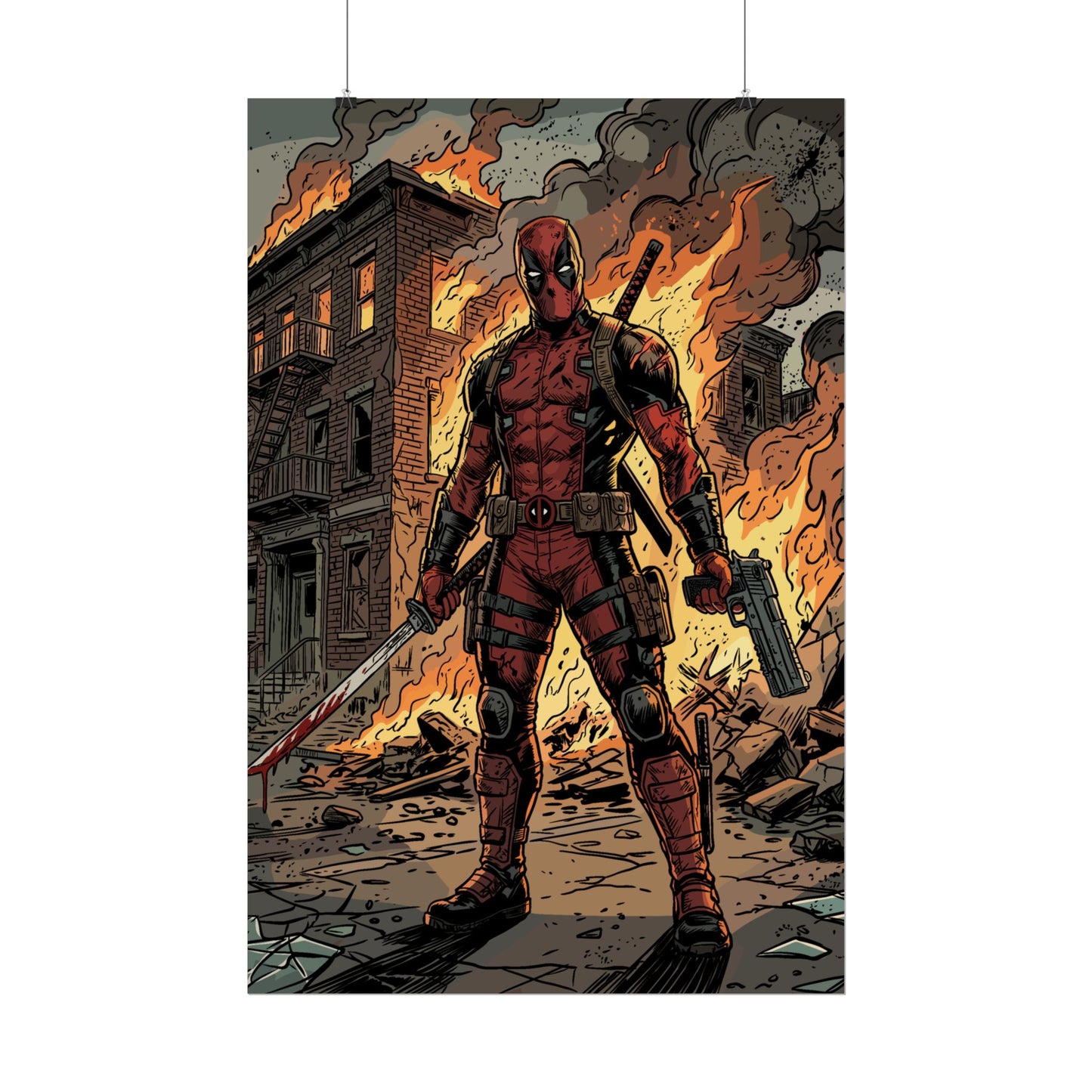 The Merc is On Fire - Poster