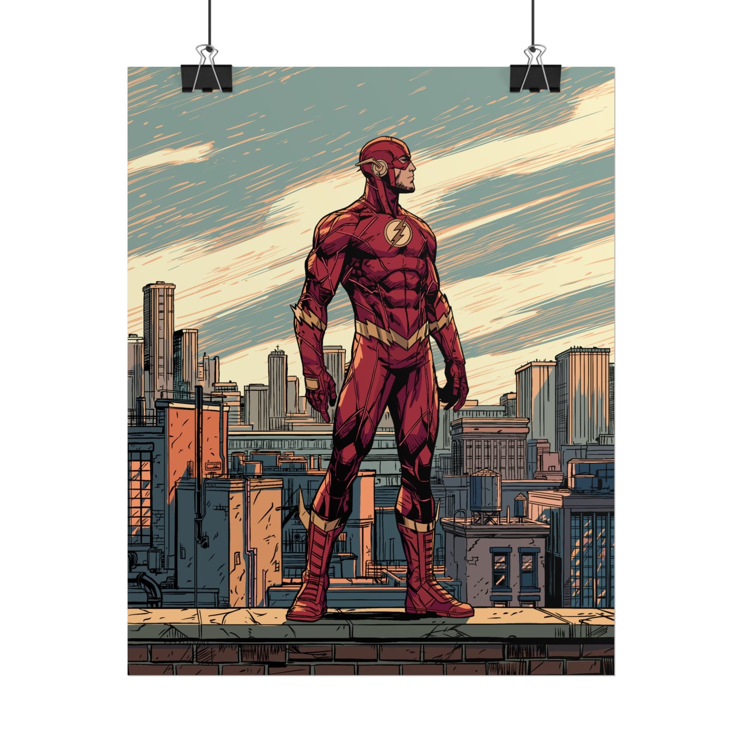 The Flash - Cityscape Poster