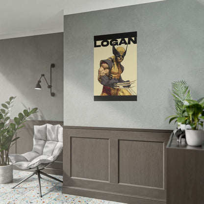 Wolverine Logan Rolled Poster — Comic Art Wall Print