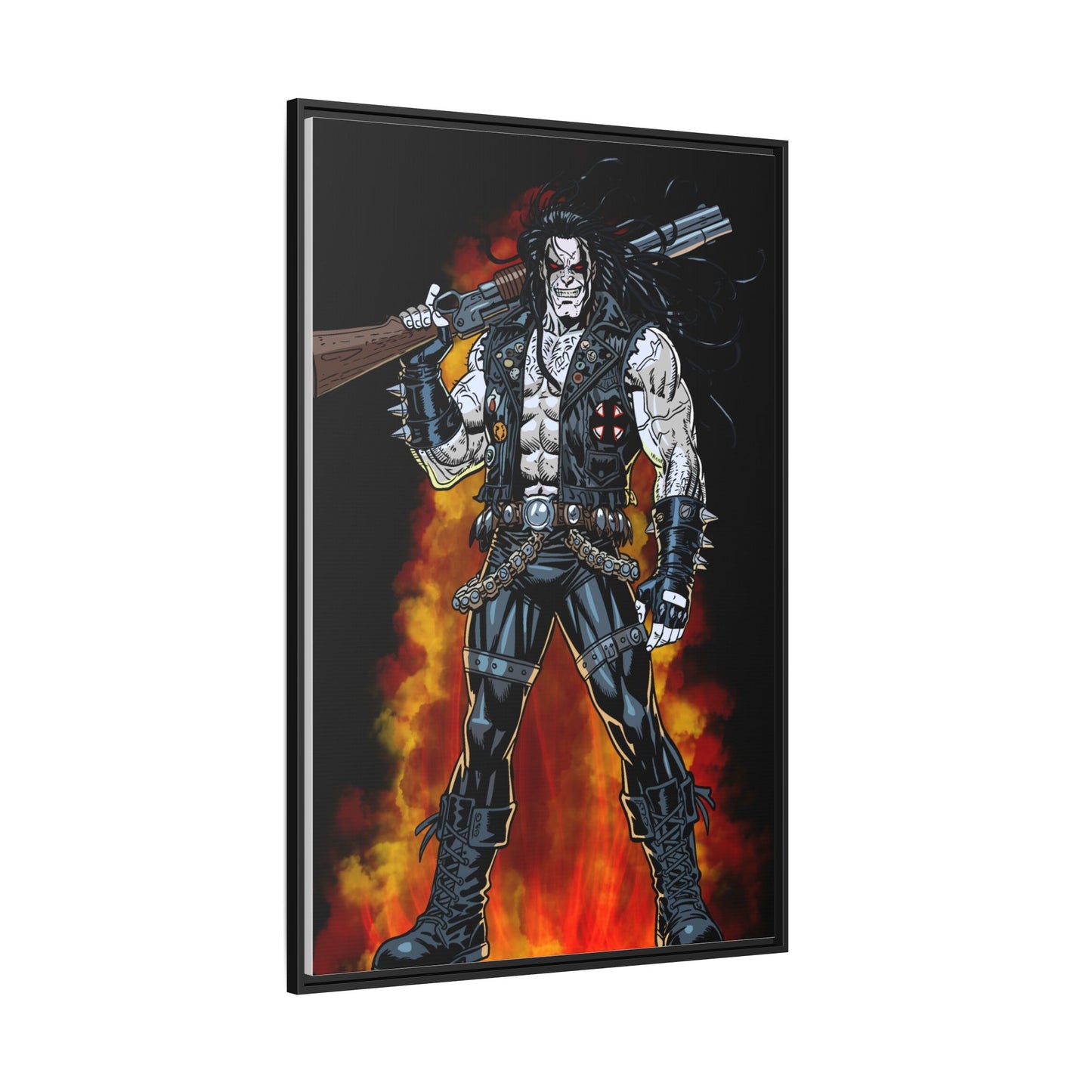 The Main Man Bounty Hunter - Framed Matte Canvas