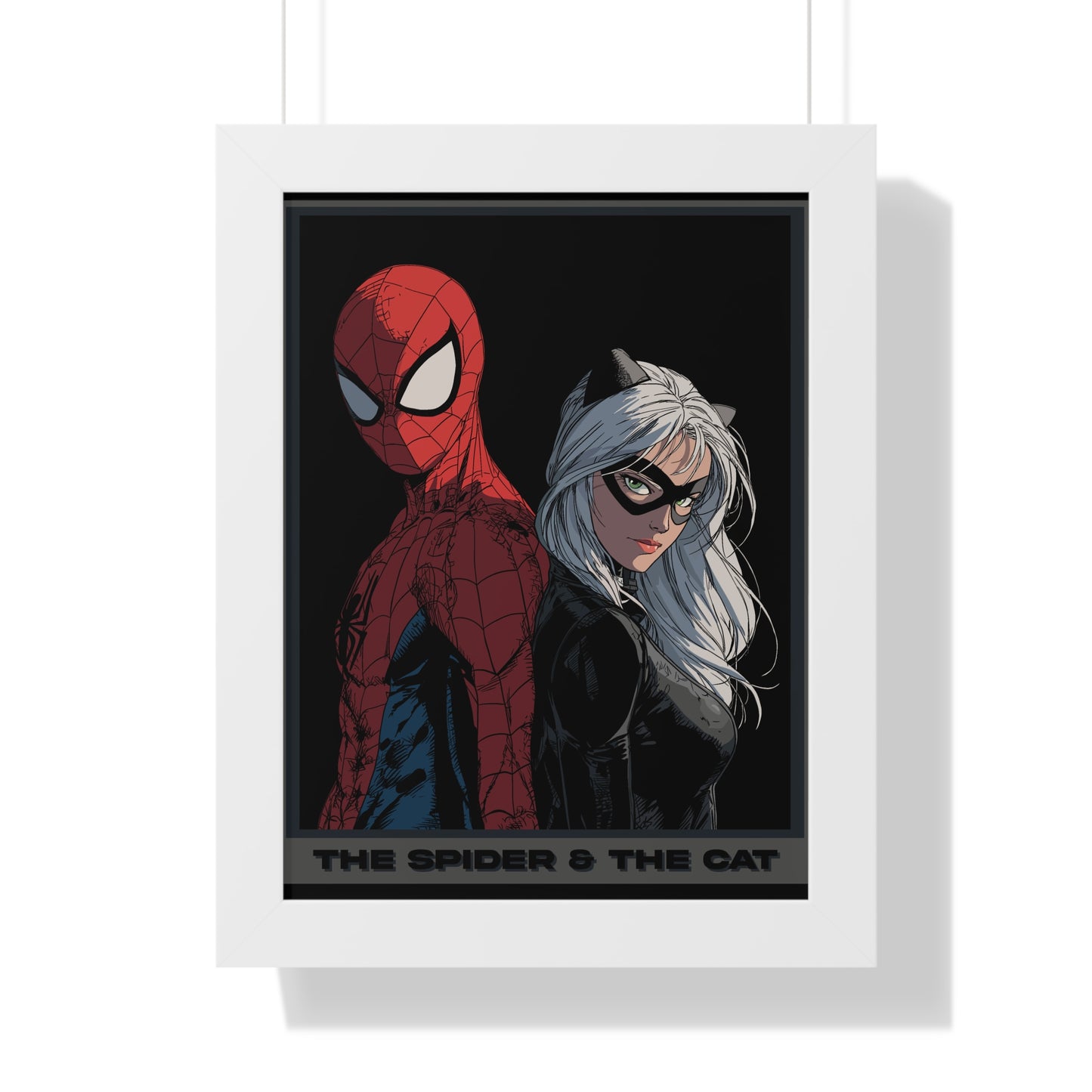 Spider & The Cat Framed Poster