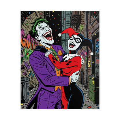 Joker & Harley Quinn Art Print