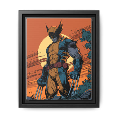 Wolverine Matte Framed Canvas Print