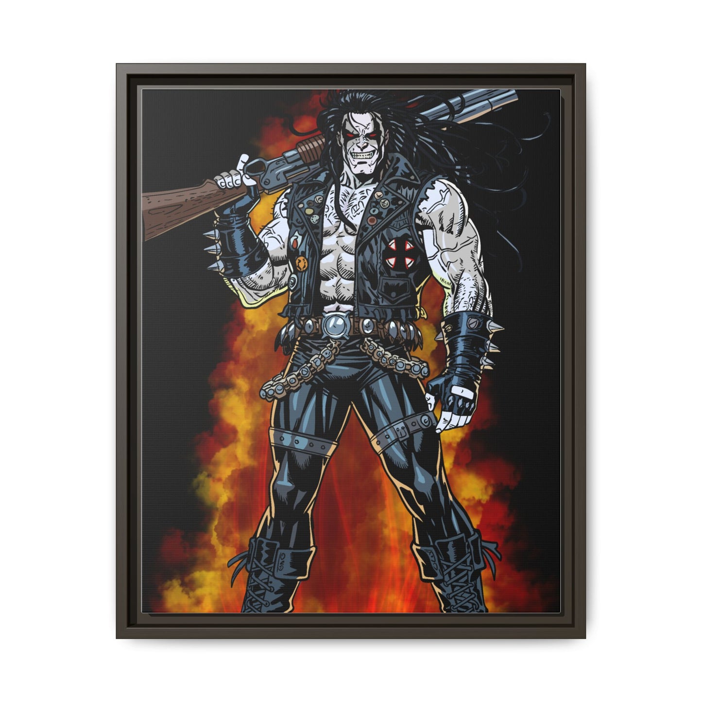The Main Man Bounty Hunter - Framed Matte Canvas