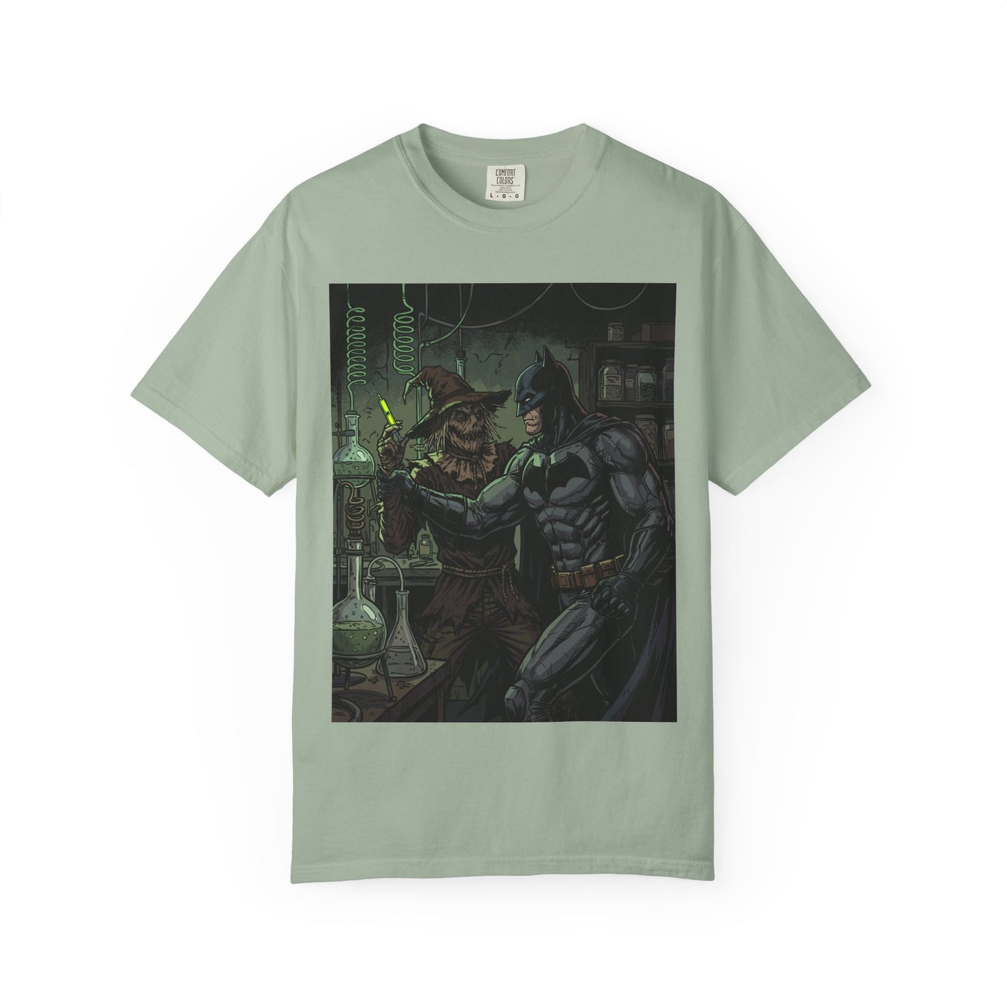 Batman & Scarecrow Graphic T-Shirt — Dark Comic Art Tee