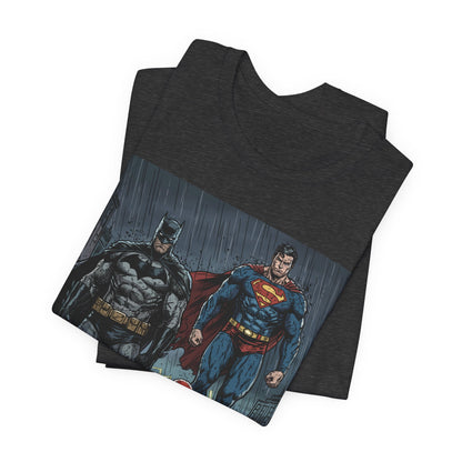 Superhero Team Graphic Tee — Batman, Superman & The Flash