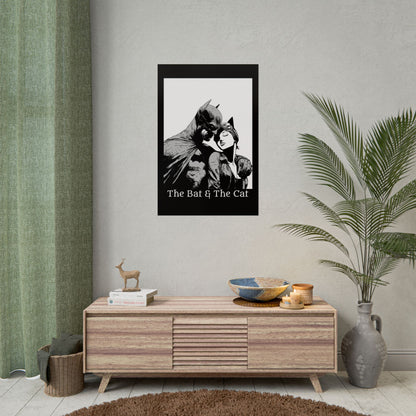 The Bat & The Cat Cinematic Comic Art Print