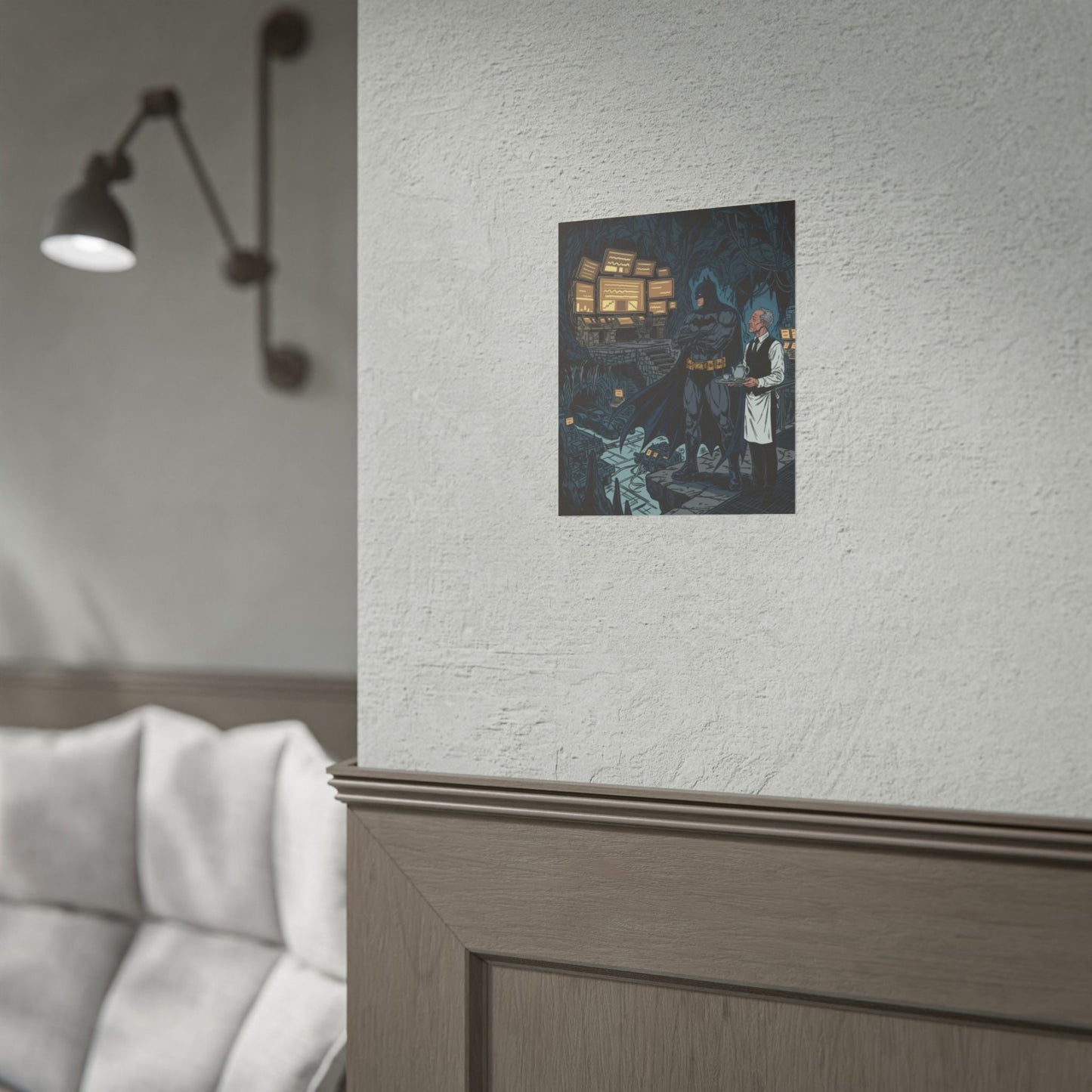 Batman Batcave Poster — Gotham Hero Art Print (Rolled)