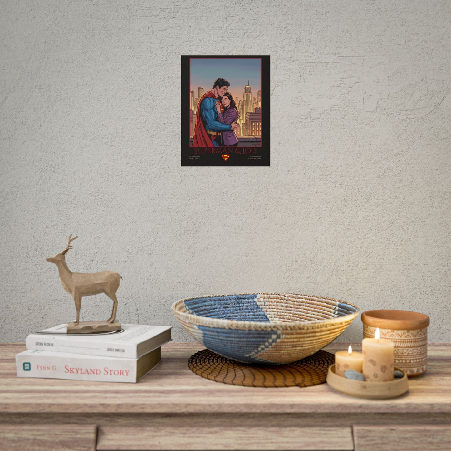 Superman & Lois Vintage Romance Wall Art