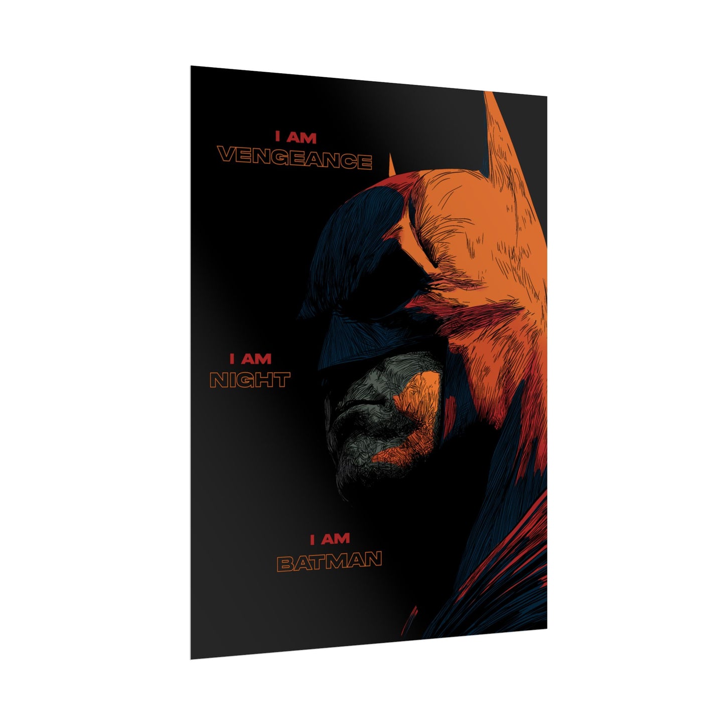 Batman 'I Am Vengeance' Rolled Poster