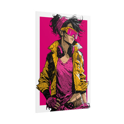 Jubilee Cyber Punk / Retro X-Men Poster