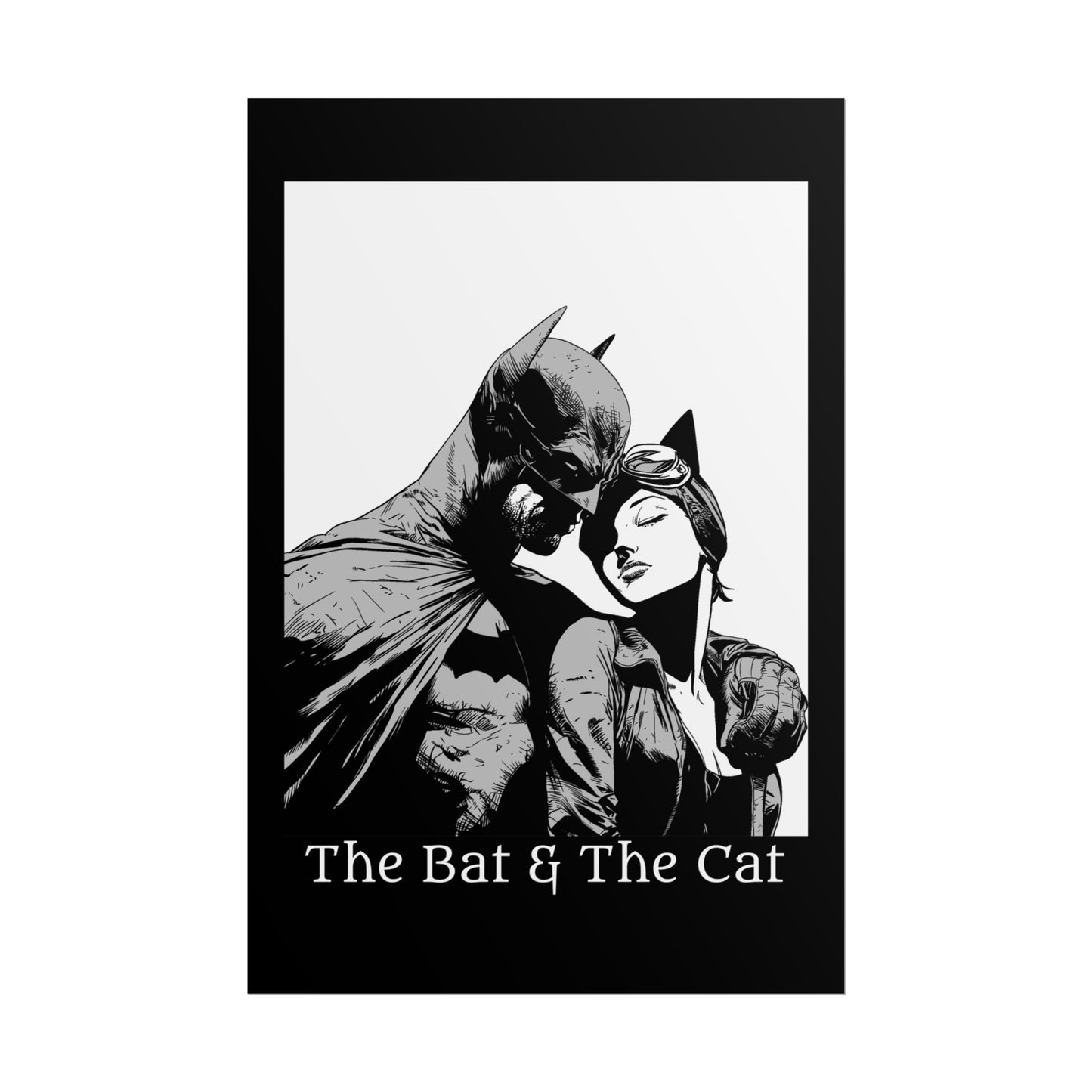 The Bat & The Cat Cinematic Comic Art Print