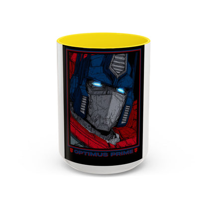 Optimus Prime Coffee Mug — Retro Robot Accent Ceramic Mug