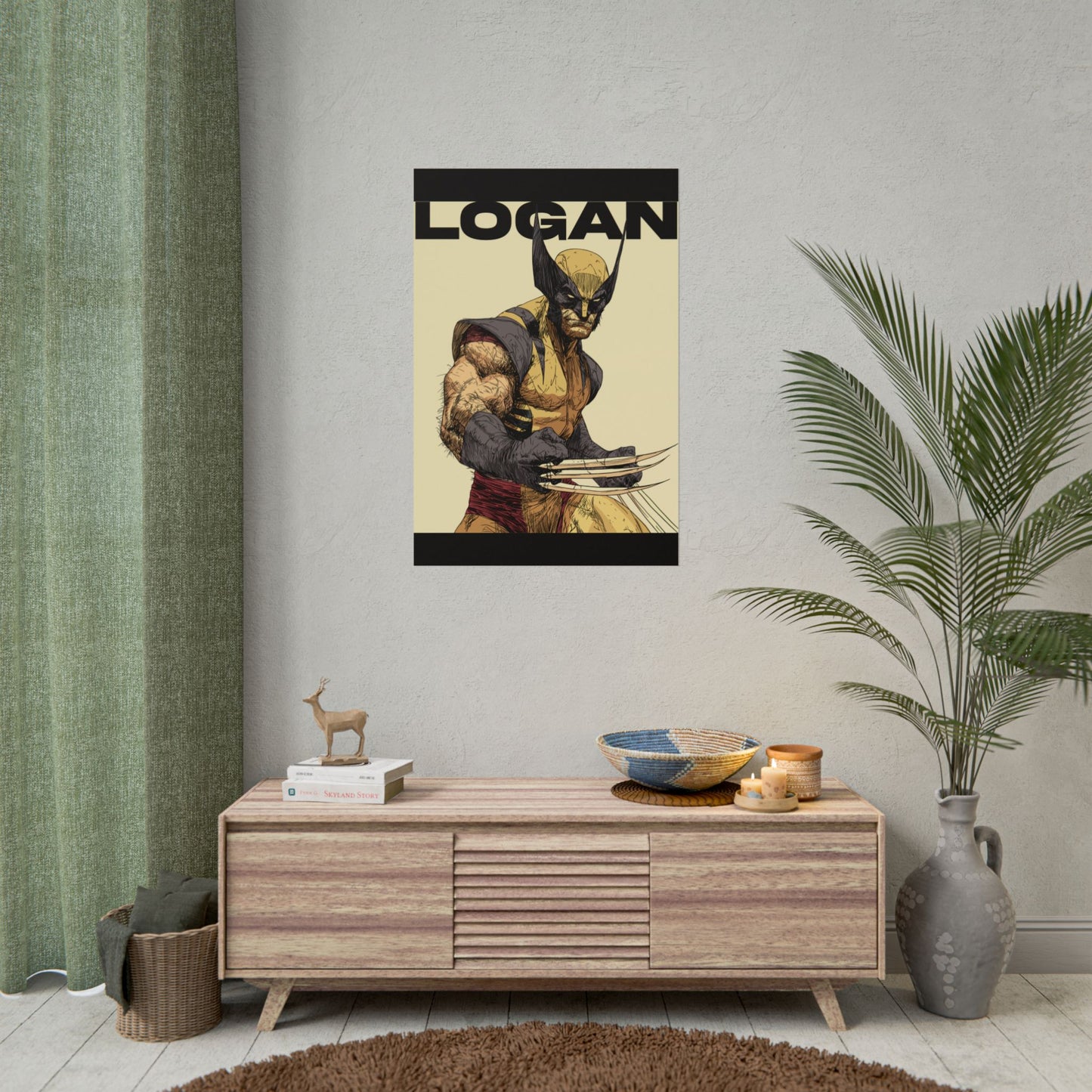 Wolverine Logan Rolled Poster — Comic Art Wall Print
