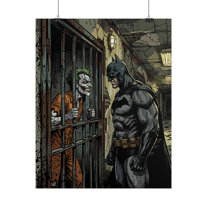 Batman vs Joker Comic Poster — Rolled Graphic Art Print