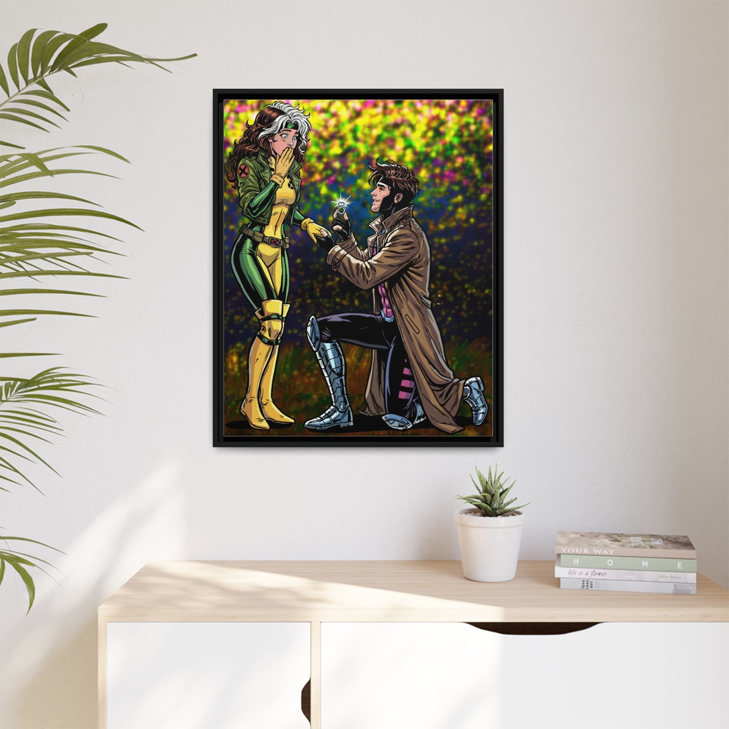 Thief and Belle # 3 - Framed Matte Canvas