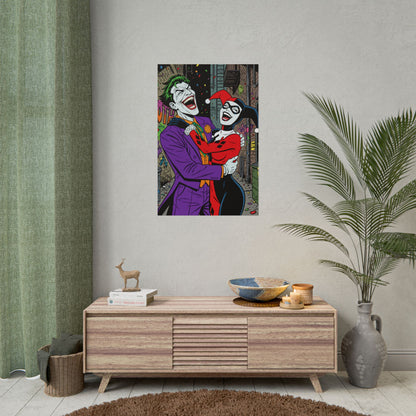 Joker & Harley Quinn Art Print