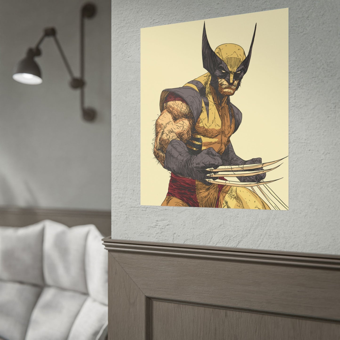 Wolverine Comic Art Poster — Rolled Superhero Wall Print