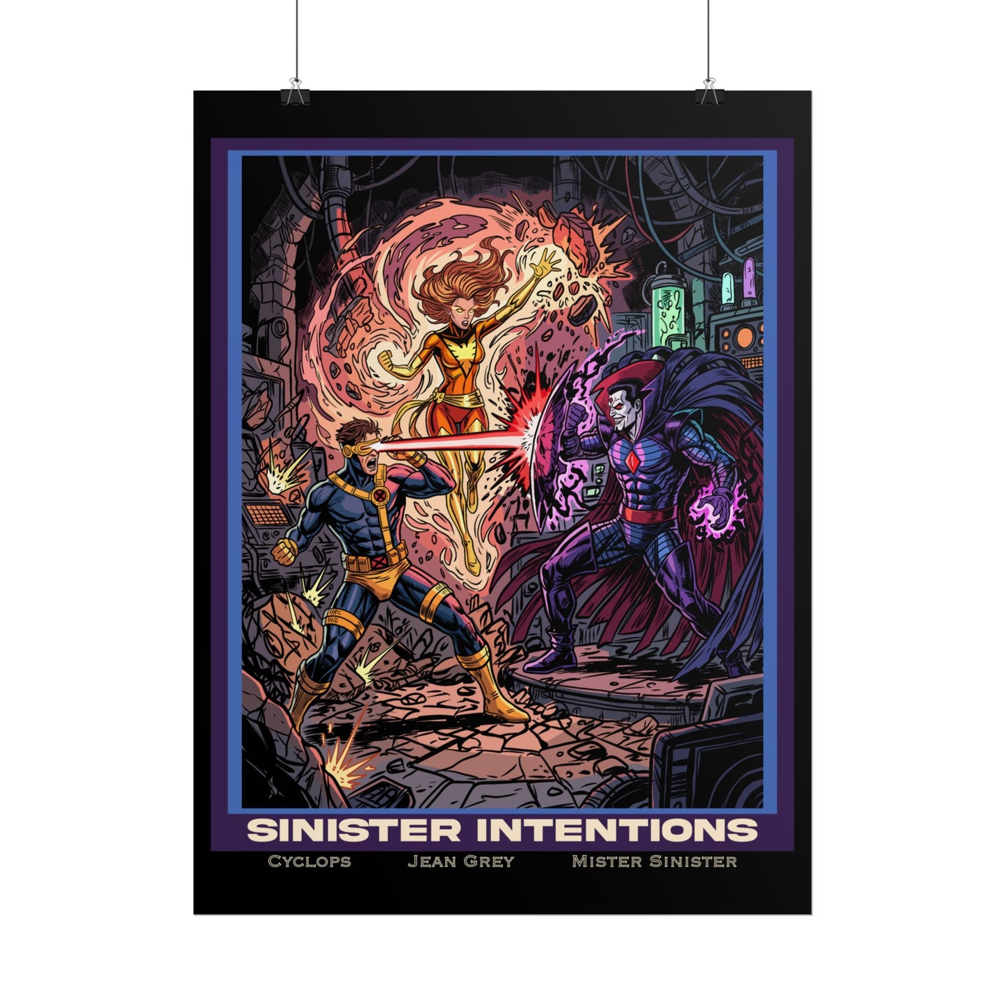 'Sinister Intentions' Comic Art Print (Cyclops · Jean Grey · Mister Sinister)
