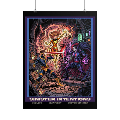 'Sinister Intentions' Comic Art Print (Cyclops · Jean Grey · Mister Sinister)