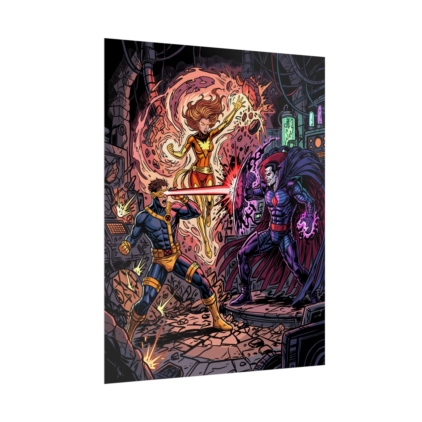 Cyclops and Jean Versus Mister Sinister