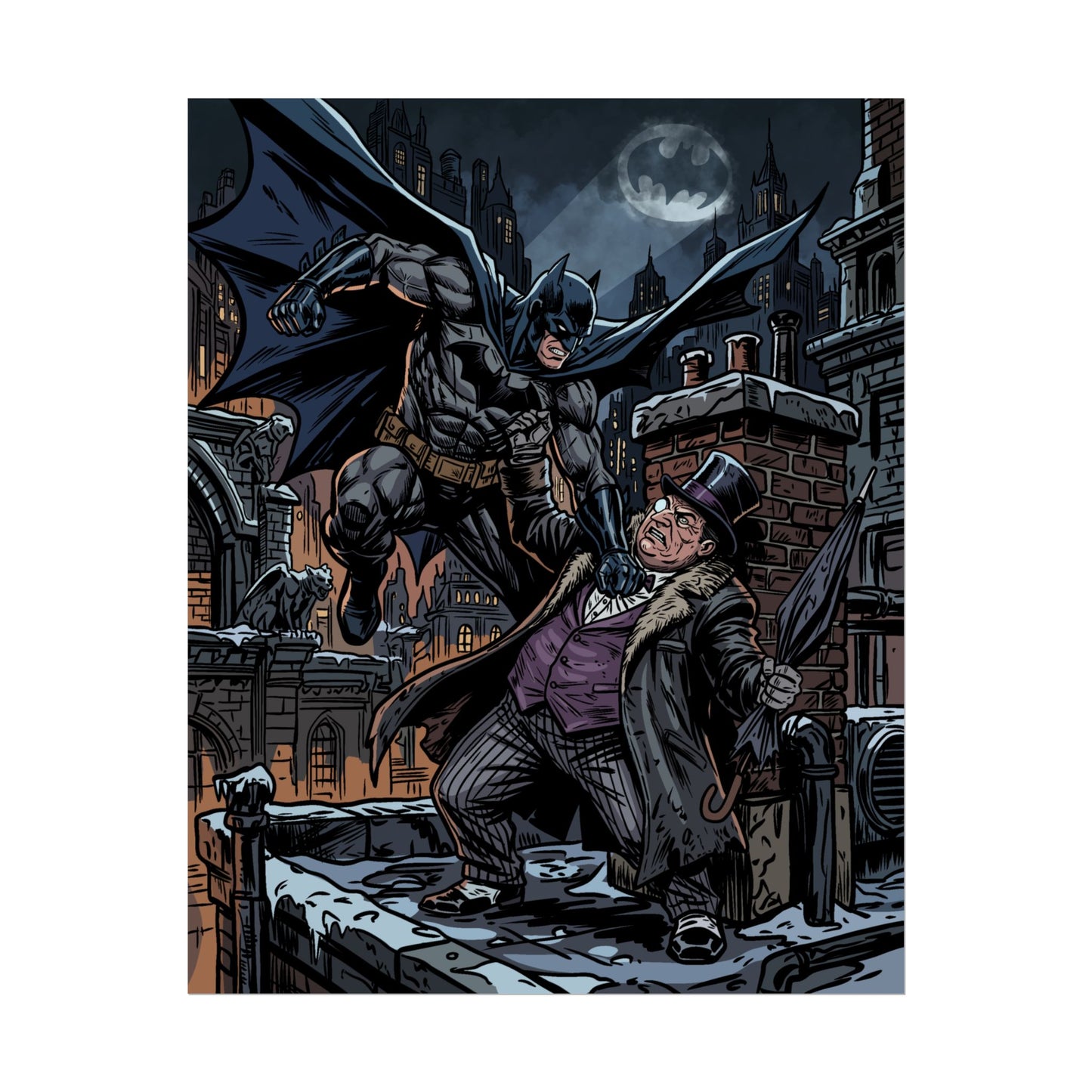 Batman vs. Penguin Rolled Poster