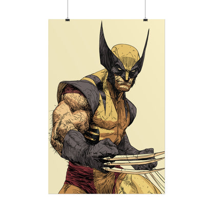 Wolverine Comic Art Poster — Rolled Superhero Wall Print