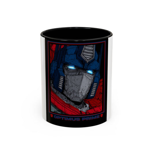 Optimus Prime Coffee Mug — Retro Robot Accent Ceramic Mug