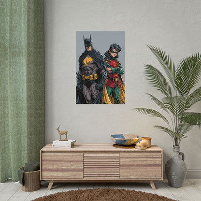 Batman & Robin Rolled Poster — Comic Book Hero Art Print