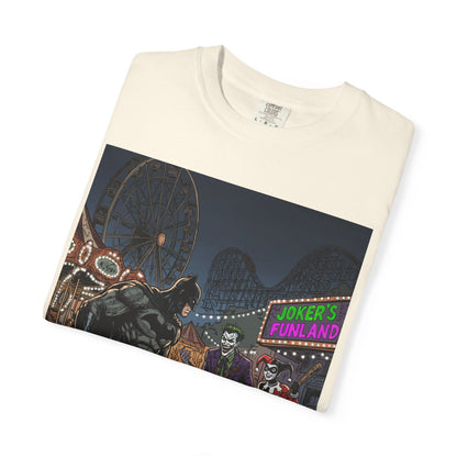 Batman vs Joker Graphic T-Shirt — Gotham Carnival Night Tee