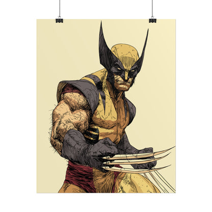 Wolverine Comic Art Poster — Rolled Superhero Wall Print