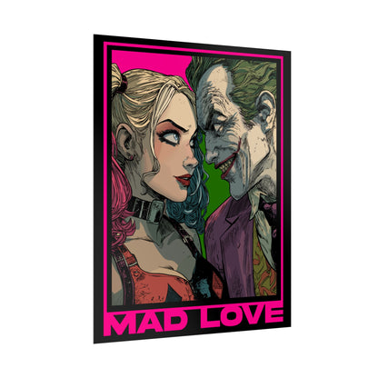 "Mad Love" Harley Quinn & Joker Comic Art Rolled Poster