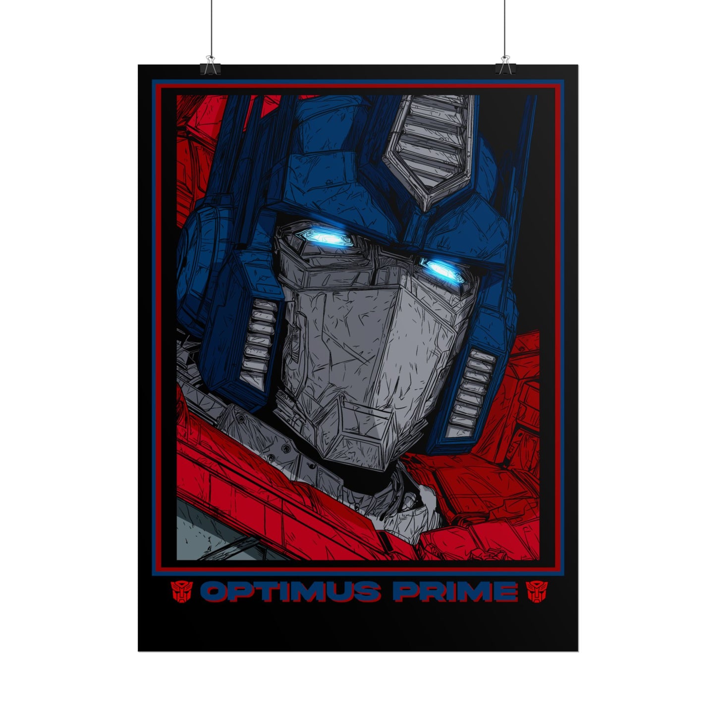 Optimus Prime Cinematic Rolled Poster