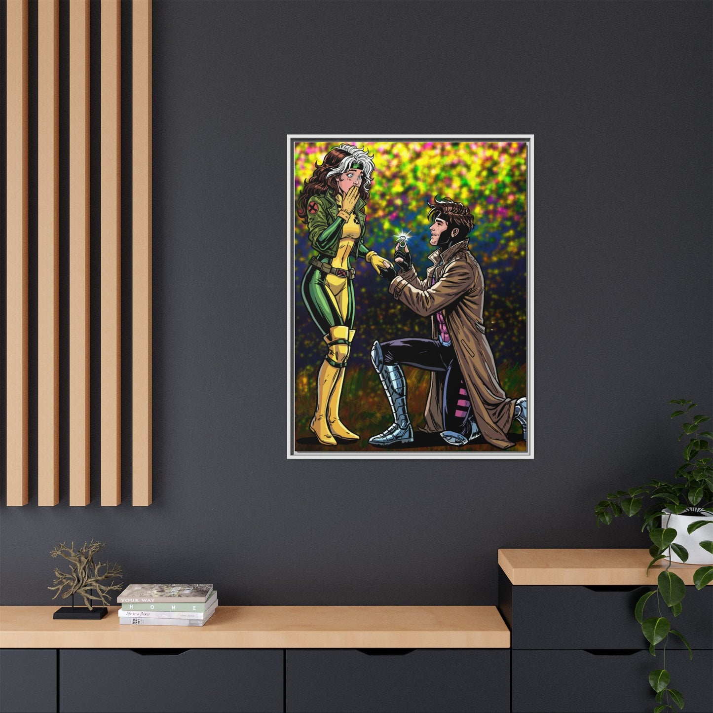 Thief and Belle # 3 - Framed Matte Canvas