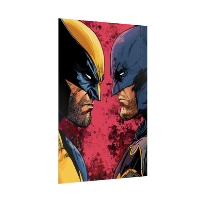 Batman vs Wolverine Rolled Poster