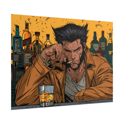 Wolverine Bar Scene Poster