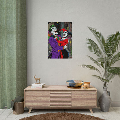 Joker & Harley Quinn Art Print