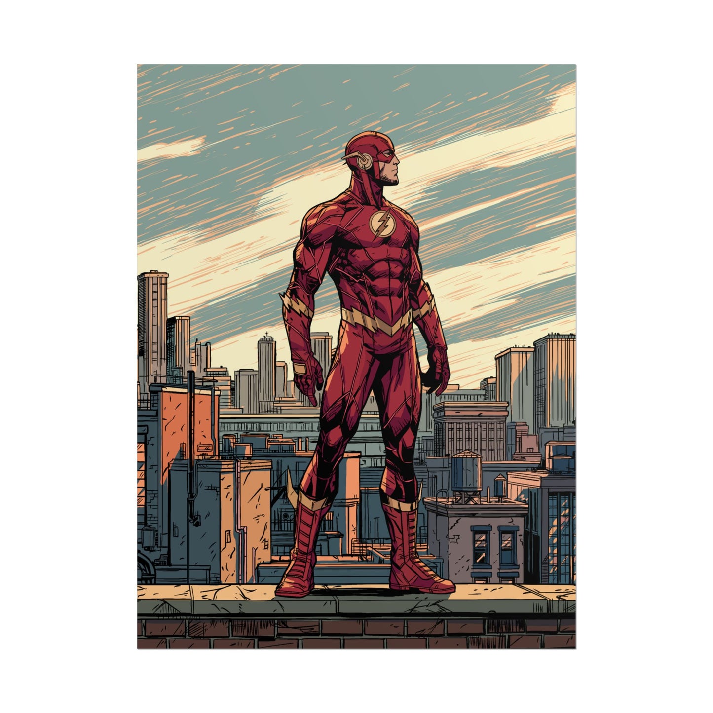 The Flash - Cityscape Poster